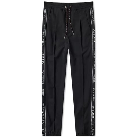 dior jogging pants|dior track pants black.